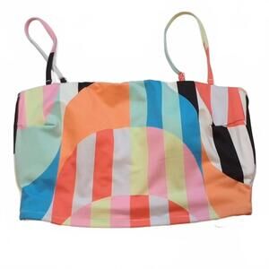 SANCTUARY WOMENS BEACH STRIPE CROPPED T MULTI M